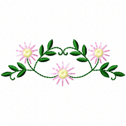Daisy Flower Embroidery Design 3